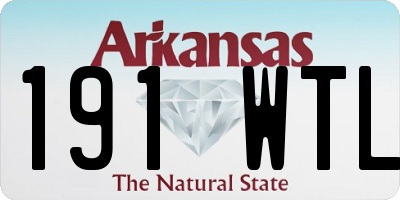 AR license plate 191WTL