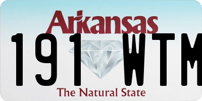 AR license plate 191WTM