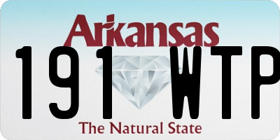 AR license plate 191WTP