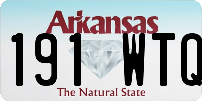AR license plate 191WTQ