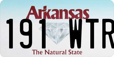 AR license plate 191WTR