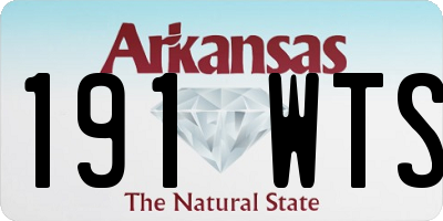AR license plate 191WTS