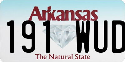 AR license plate 191WUD