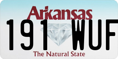 AR license plate 191WUF