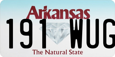 AR license plate 191WUG