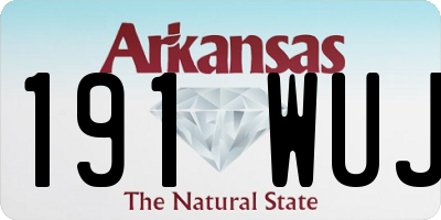 AR license plate 191WUJ