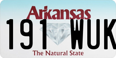 AR license plate 191WUK