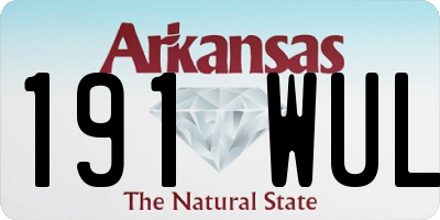 AR license plate 191WUL