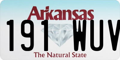 AR license plate 191WUV