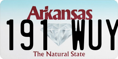 AR license plate 191WUY