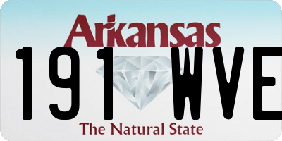 AR license plate 191WVE