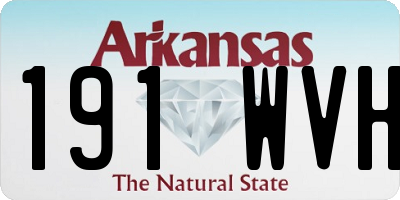 AR license plate 191WVH