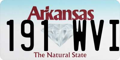 AR license plate 191WVI