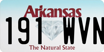 AR license plate 191WVN