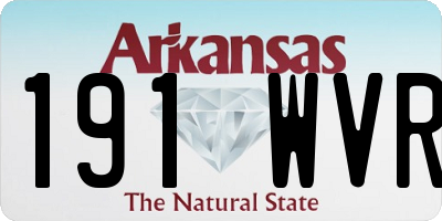 AR license plate 191WVR