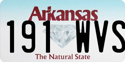 AR license plate 191WVS
