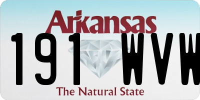 AR license plate 191WVW