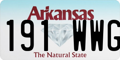 AR license plate 191WWG