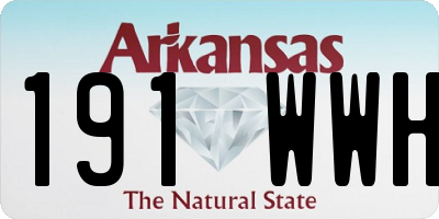 AR license plate 191WWH