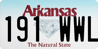 AR license plate 191WWL