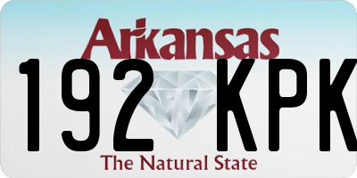 AR license plate 192KPK