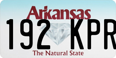 AR license plate 192KPR