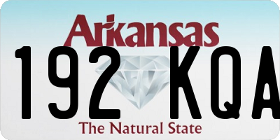 AR license plate 192KQA