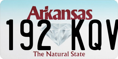 AR license plate 192KQV