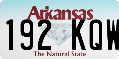 AR license plate 192KQW