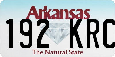 AR license plate 192KRC