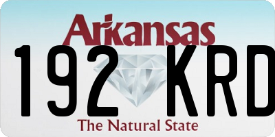 AR license plate 192KRD