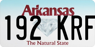 AR license plate 192KRF