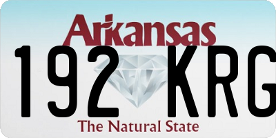 AR license plate 192KRG