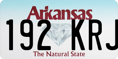AR license plate 192KRJ