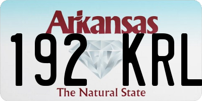 AR license plate 192KRL