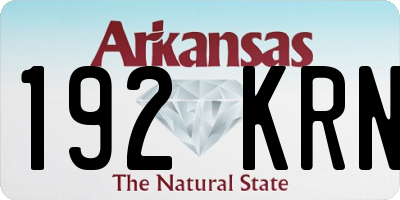 AR license plate 192KRN