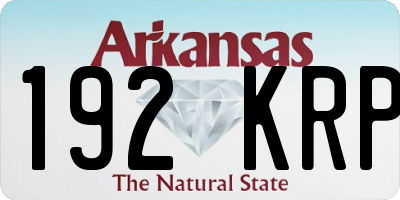 AR license plate 192KRP