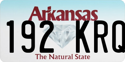 AR license plate 192KRQ