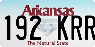 AR license plate 192KRR