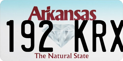 AR license plate 192KRX