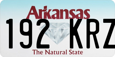 AR license plate 192KRZ