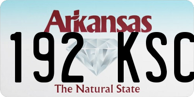 AR license plate 192KSC