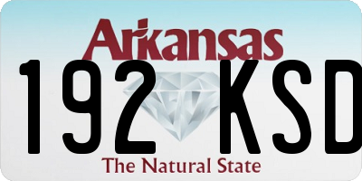AR license plate 192KSD
