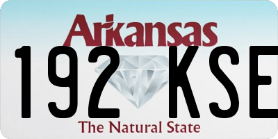 AR license plate 192KSE