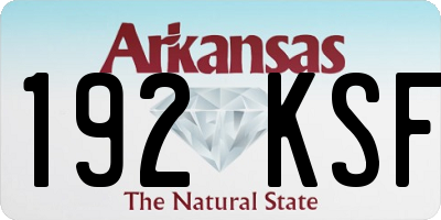 AR license plate 192KSF