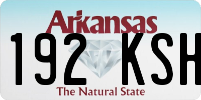 AR license plate 192KSH