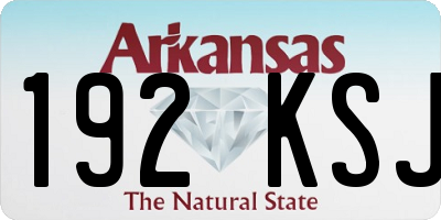 AR license plate 192KSJ