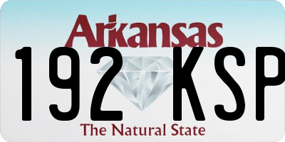AR license plate 192KSP
