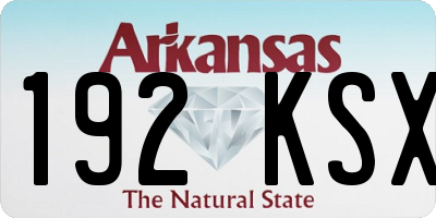 AR license plate 192KSX
