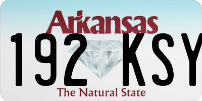 AR license plate 192KSY